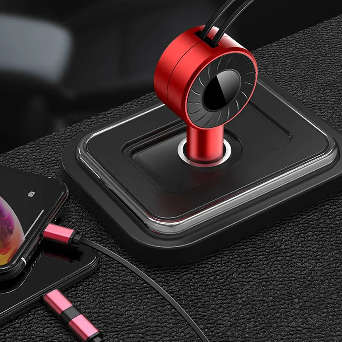 3-IN-1 Car Charger Mobile Phone Adapter