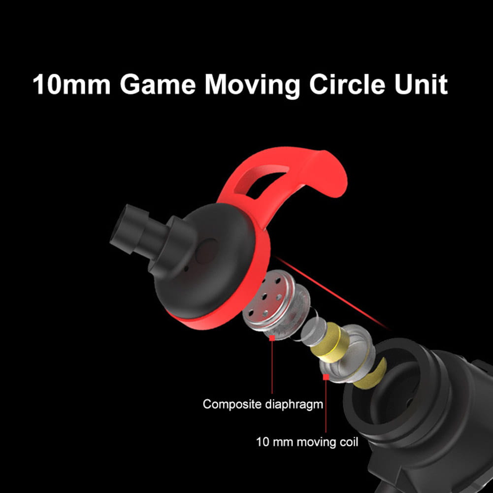 Portable Dynamic Noise Reduction In-Ear Wired Call Earphones Gaming Computer Earpiece With Dual Mic