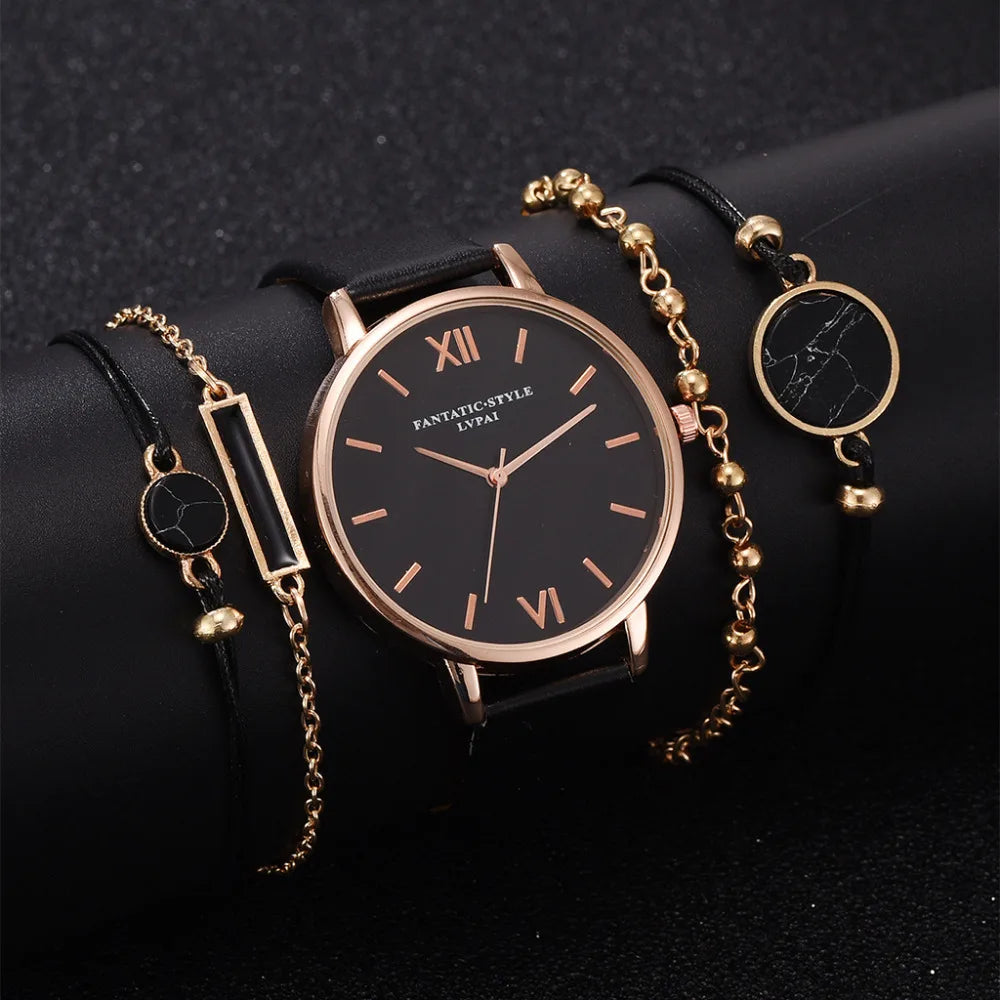 5pcs Women’s Luxury Watch Set - Gift For Her