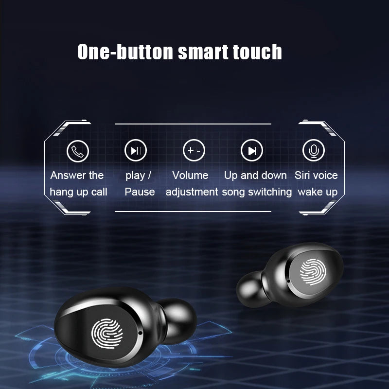 Wireless Earphone Bluetooth V5.0 F9 TWS Headphone LED Display With 2000mAh Power Bank Headset Microphone