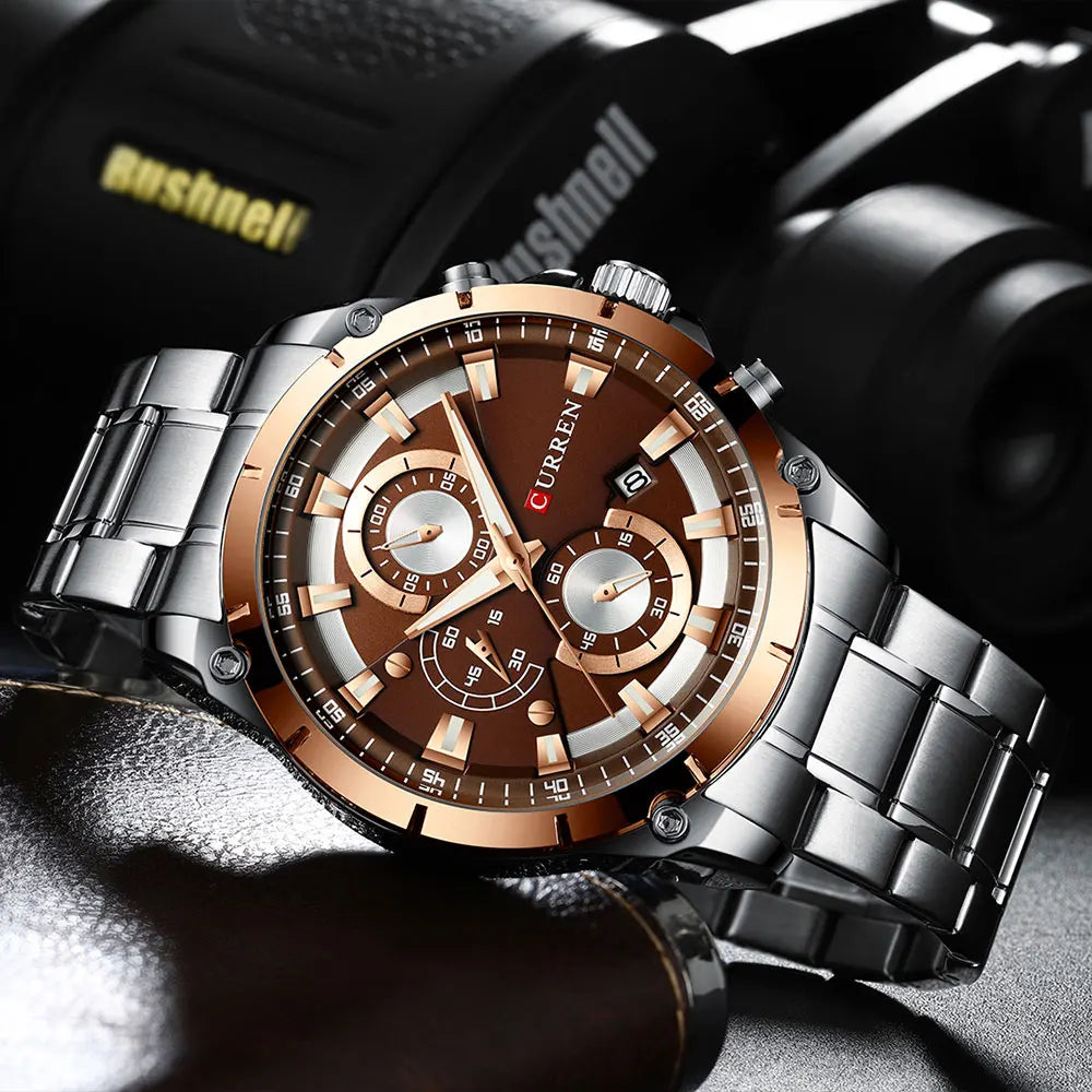 CURREN 8360 Men’s Waterproof Quartz Watch with Calendar