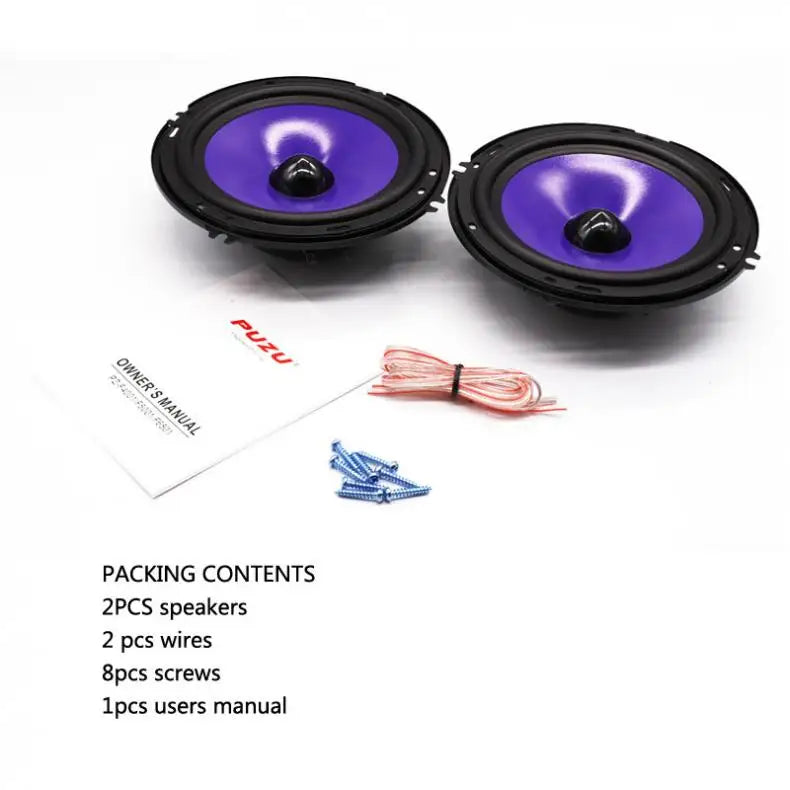 2pcs 6.5Inch 90W Subwoofer Car Speakers Heavy Mid-bass Modified Auto Audio Full Range Frequency Automotive