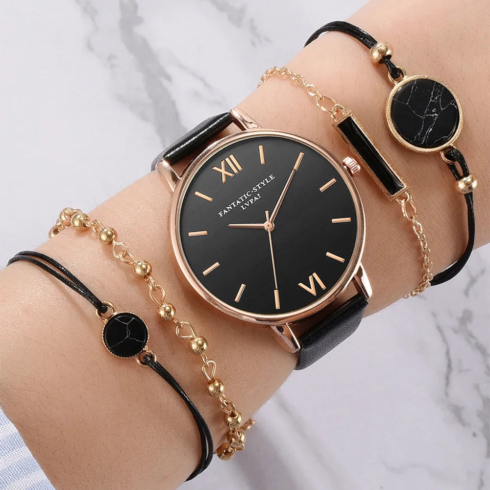5pcs Women’s Luxury Watch Set - Gift For Her