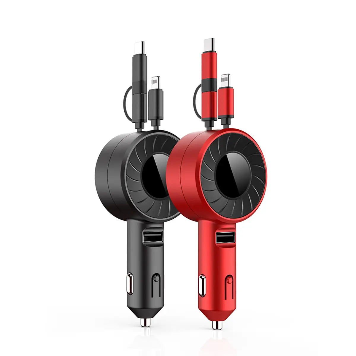 3-IN-1 Car Charger Mobile Phone Adapter