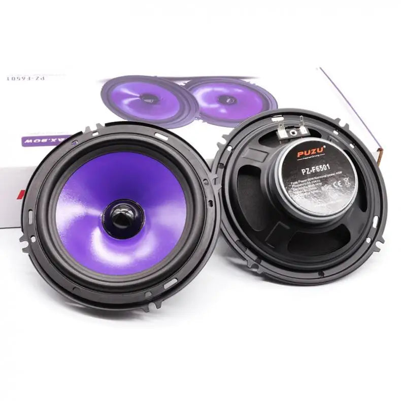 2pcs 6.5Inch 90W Subwoofer Car Speakers Heavy Mid-bass Modified Auto Audio Full Range Frequency Automotive