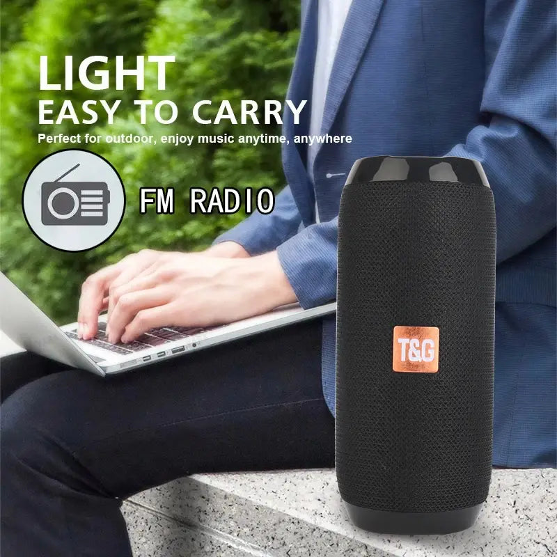 Outdoor Bluetooth-compatiple Speaker Portable Bass Stereo Wireless Column Computer Support FM Waterproof Speakers
