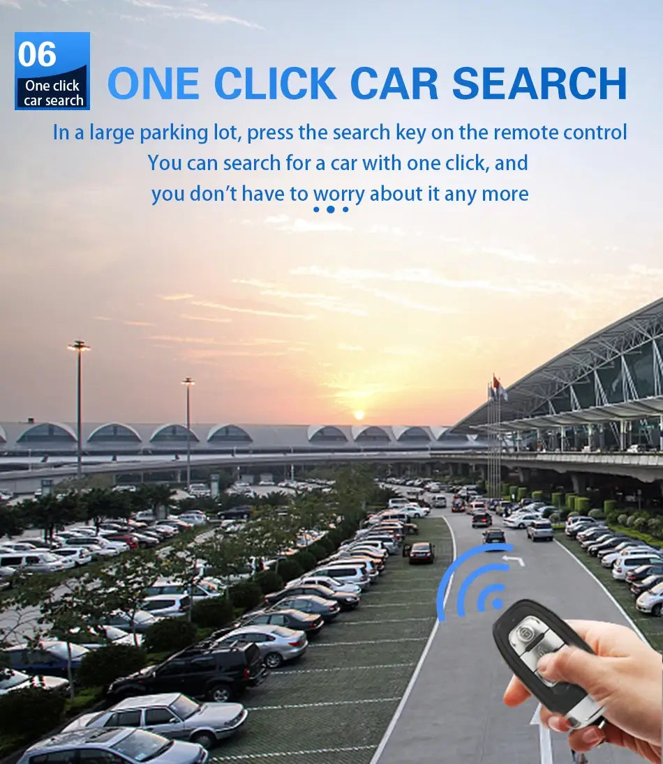 Car Remote Control PKE Keyless Entry Engine Start Alarm System Push Button Starter Stop Auto