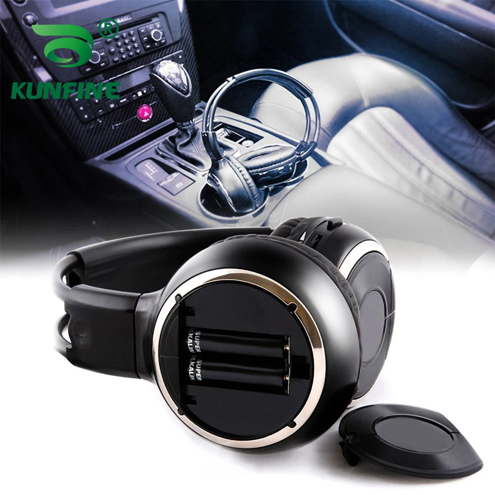 Universal Wireless Infrared IR Headphones For Ipad MP3 Earphon Car Stereo Radio Auto Roof Monitor Headset Dual Channel
