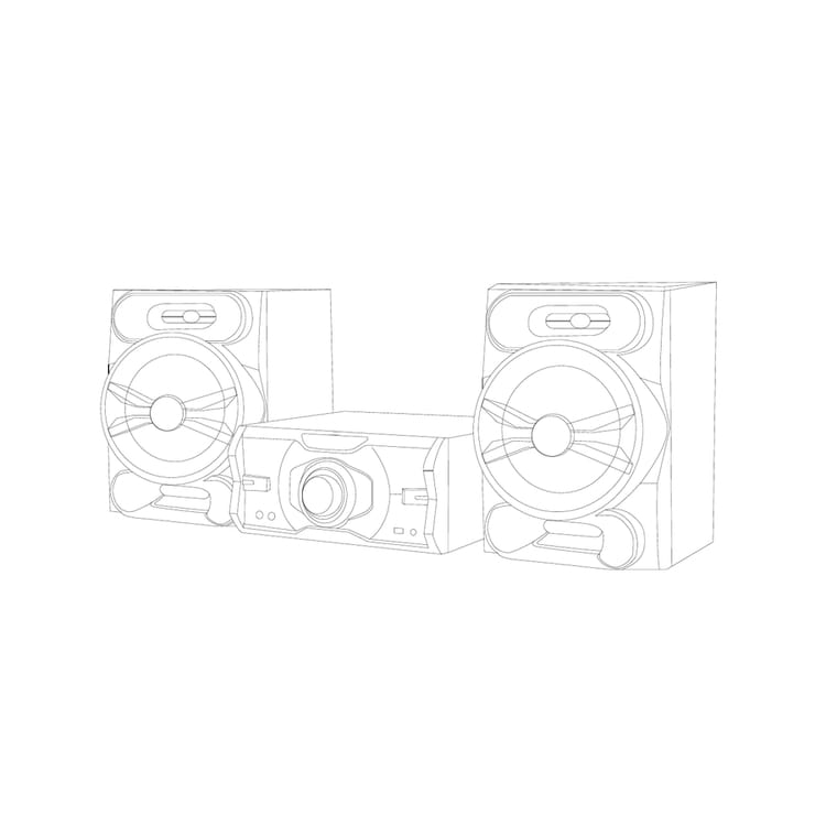 Mini Professional 100W RMS Home Theater System with New Red & Blue Party Trolley Speaker 50W*2 Output Power Made of Wood