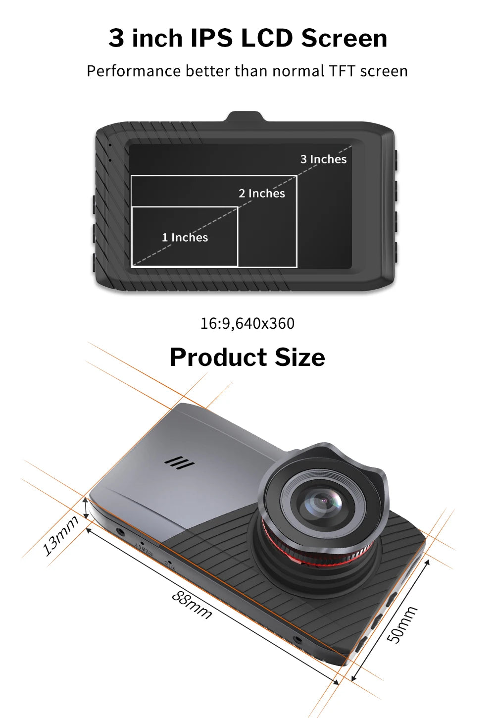 Deelife Car DVR 1296P Video Recorder Dash Cam