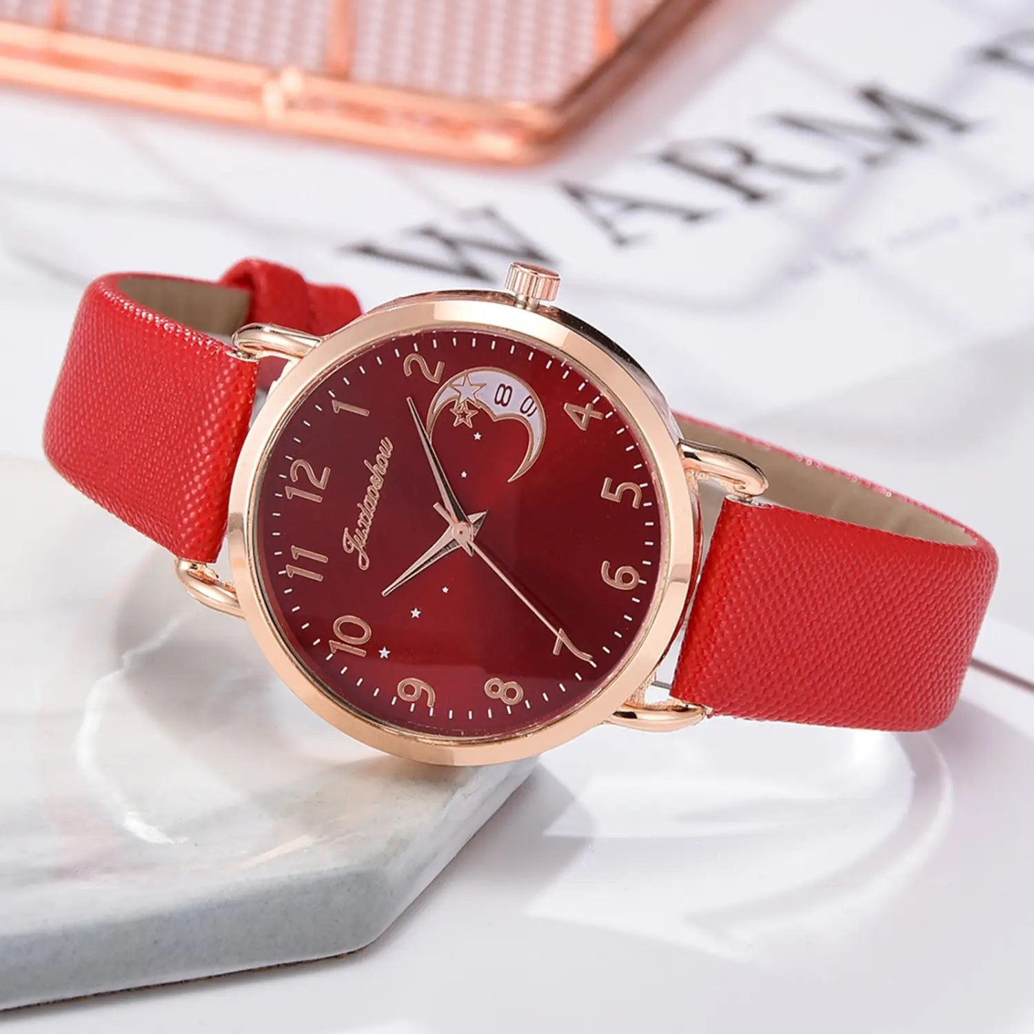 Women Watches Luxury Leather Band Watch Dress Clock Lady