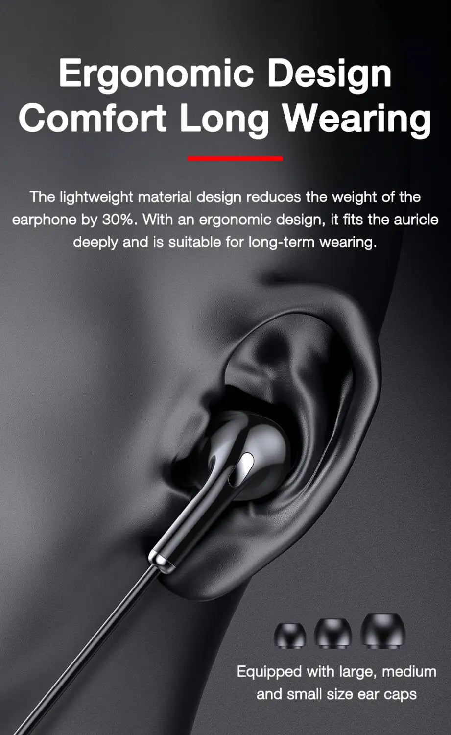 EARDECO 60 Hours Endurance Bluetooth Headphones Stereo Bass