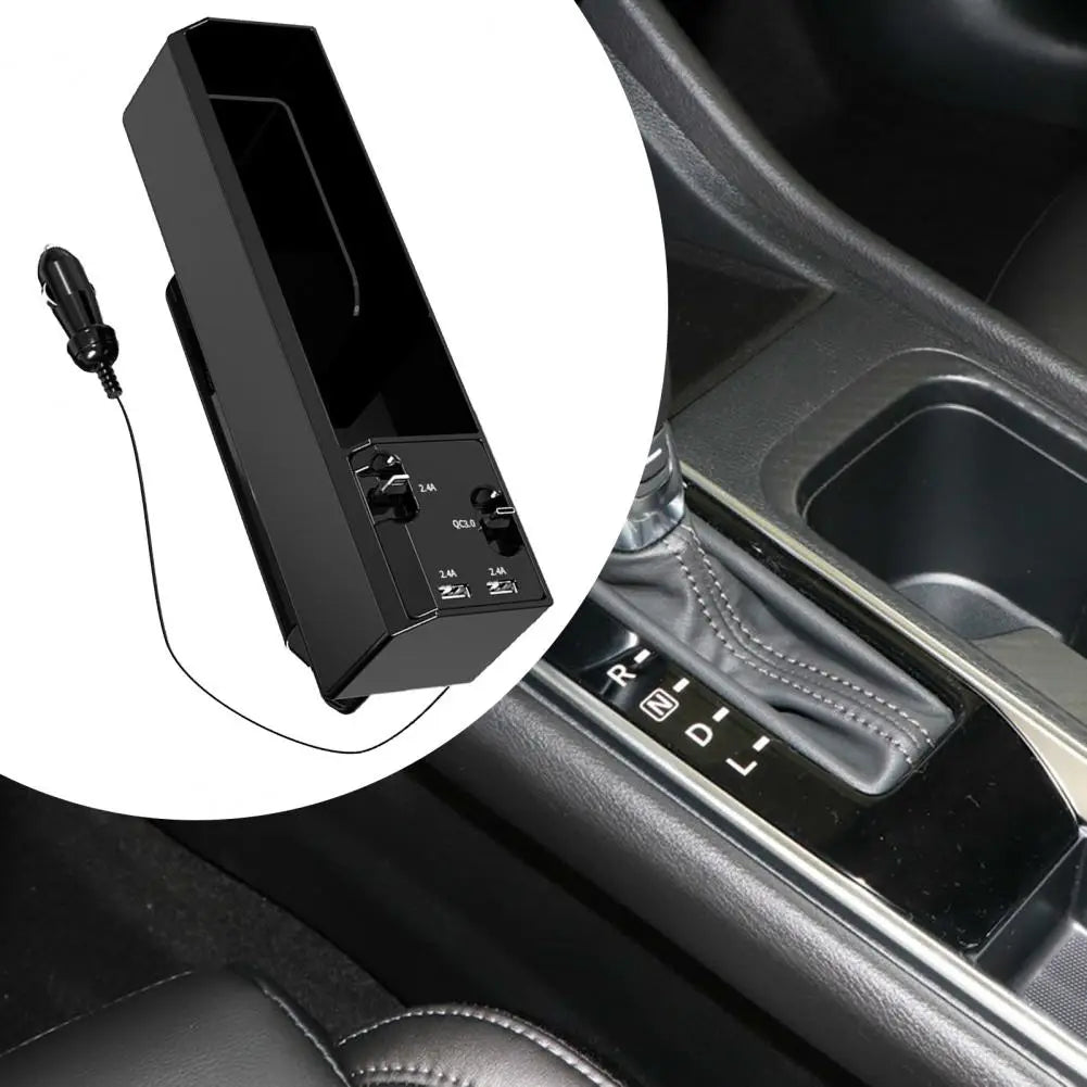 Fast Charging Car Seat Crevice Storage Box Gap Slit Pocket Catcher Organizer Universal Card Phone Holder