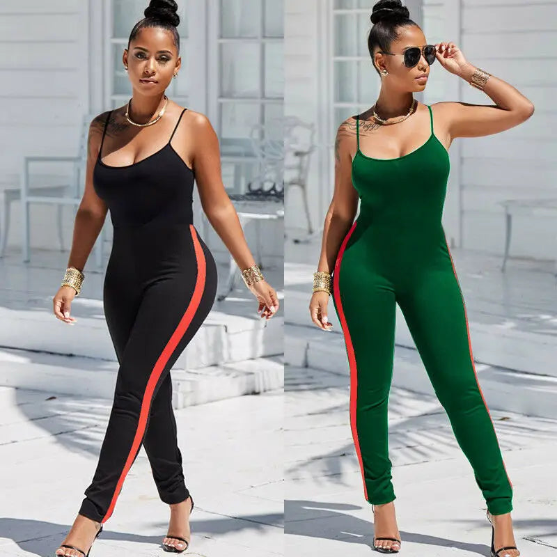 New Bodycon Pants Long Jumpsuits Women Macacao Party Rompers Sleeveless Overalls Retro Strapless Playsuits Oversized