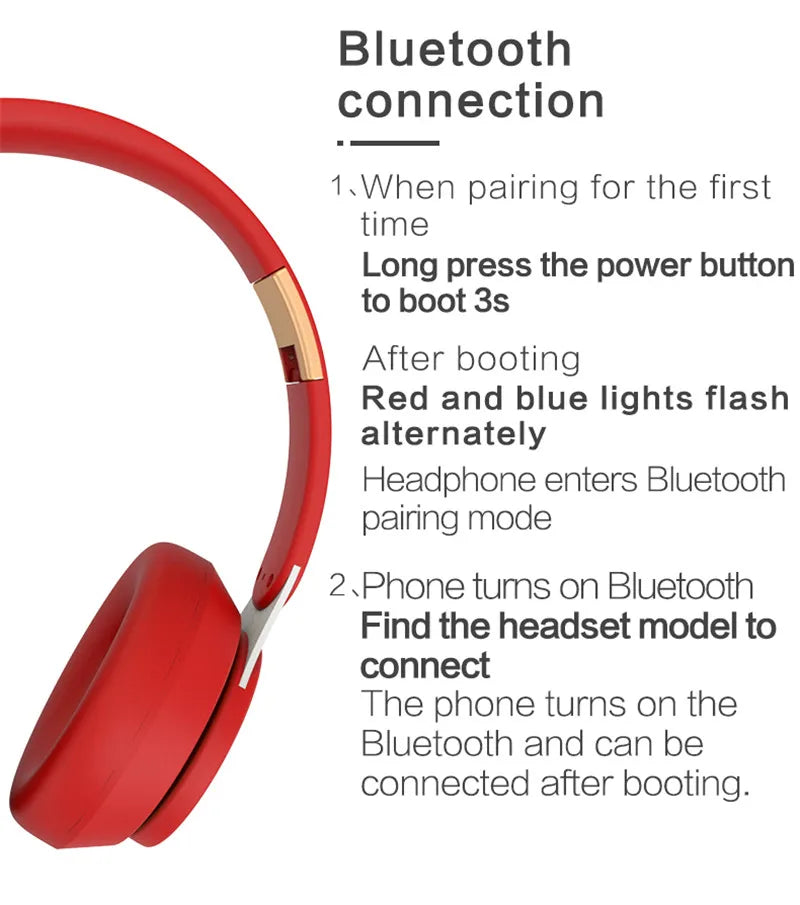 Wireless Headphones Bluetooth Headset