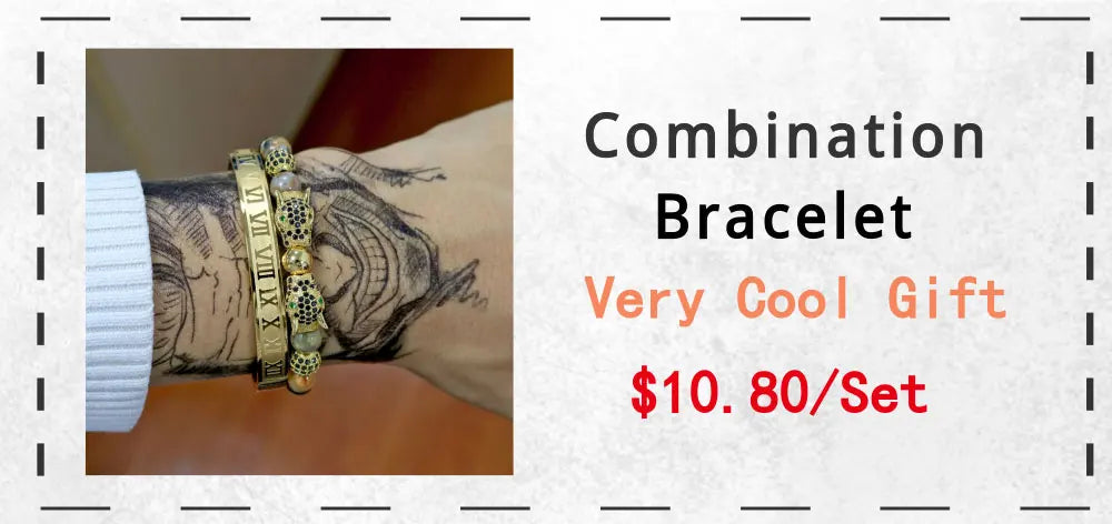 Men Bracelet jewelry 4pcs/set crown charms Macrame beads Bracelets Braiding Man Luxury Jewelry for women bracelet gift