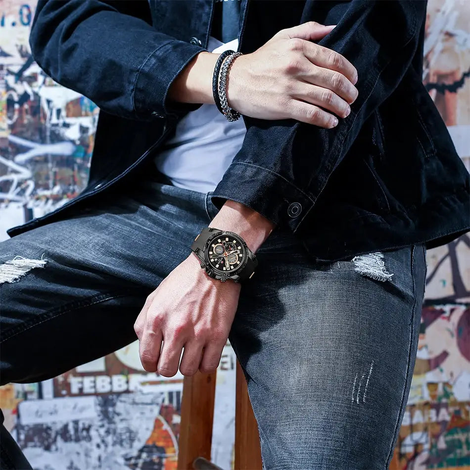 2023 New REWARD Mens Watches Blue Waterproof Top Luxury Brand Chronograph Sport Watch Quartz For Men Wristwatch