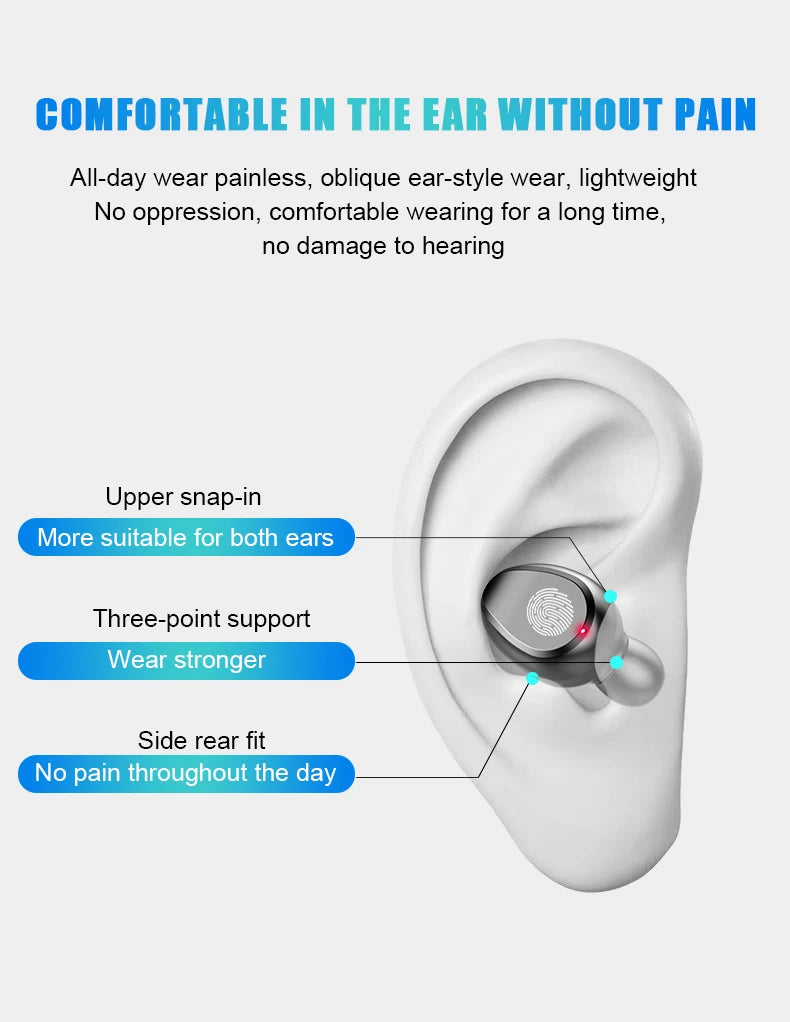 Wireless Earphone Bluetooth V5.0 F9 TWS Headphone LED Display With 2000mAh Power Bank Headset Microphone