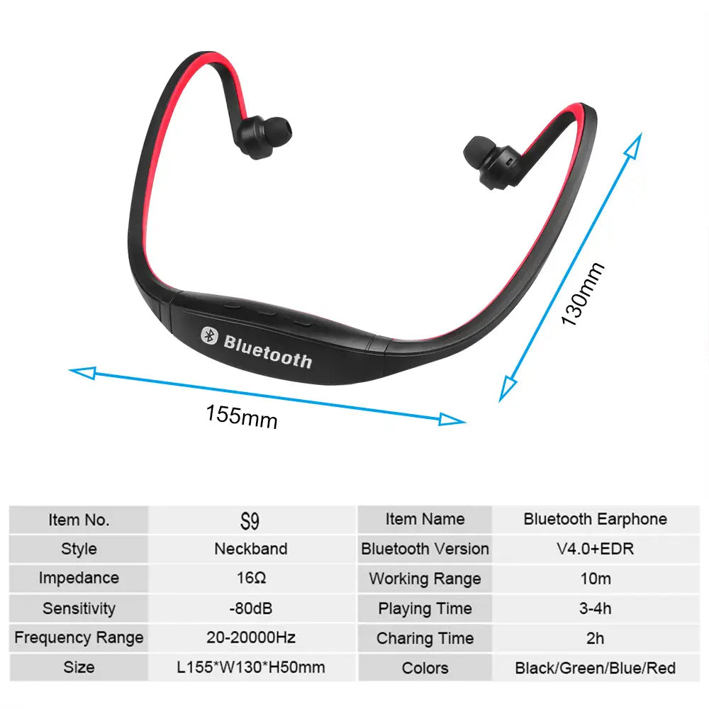 Bluetooth rear-mounted sports earphones Wireless dynamic