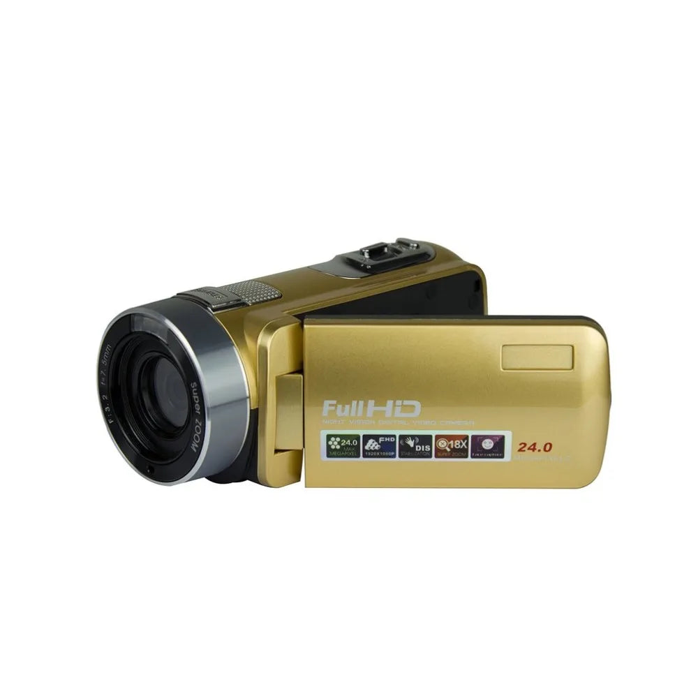 24MP Digital Camera 1920 x 1080 Full HD Night Vision 3.0 Inch LCD Screen 18X Zoom Video Camcorder Mini DV Drop Shipping