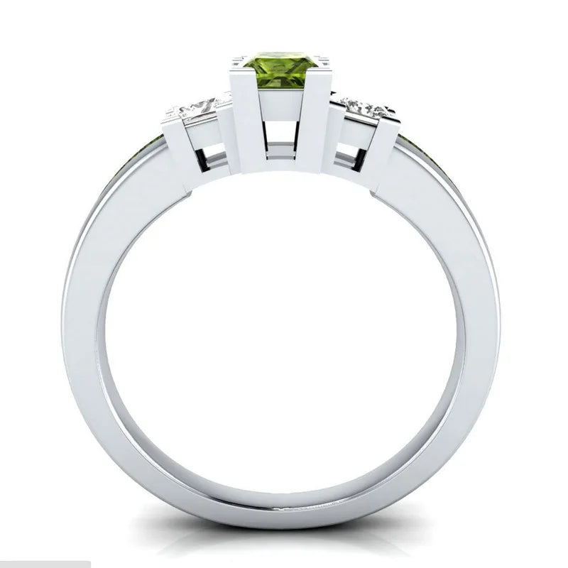 Classic Women Ring 925 Silver with Sapphire Emerald Amethyst Gemstone Jewelry Wedding Party Gifts size 6-10 wholesale