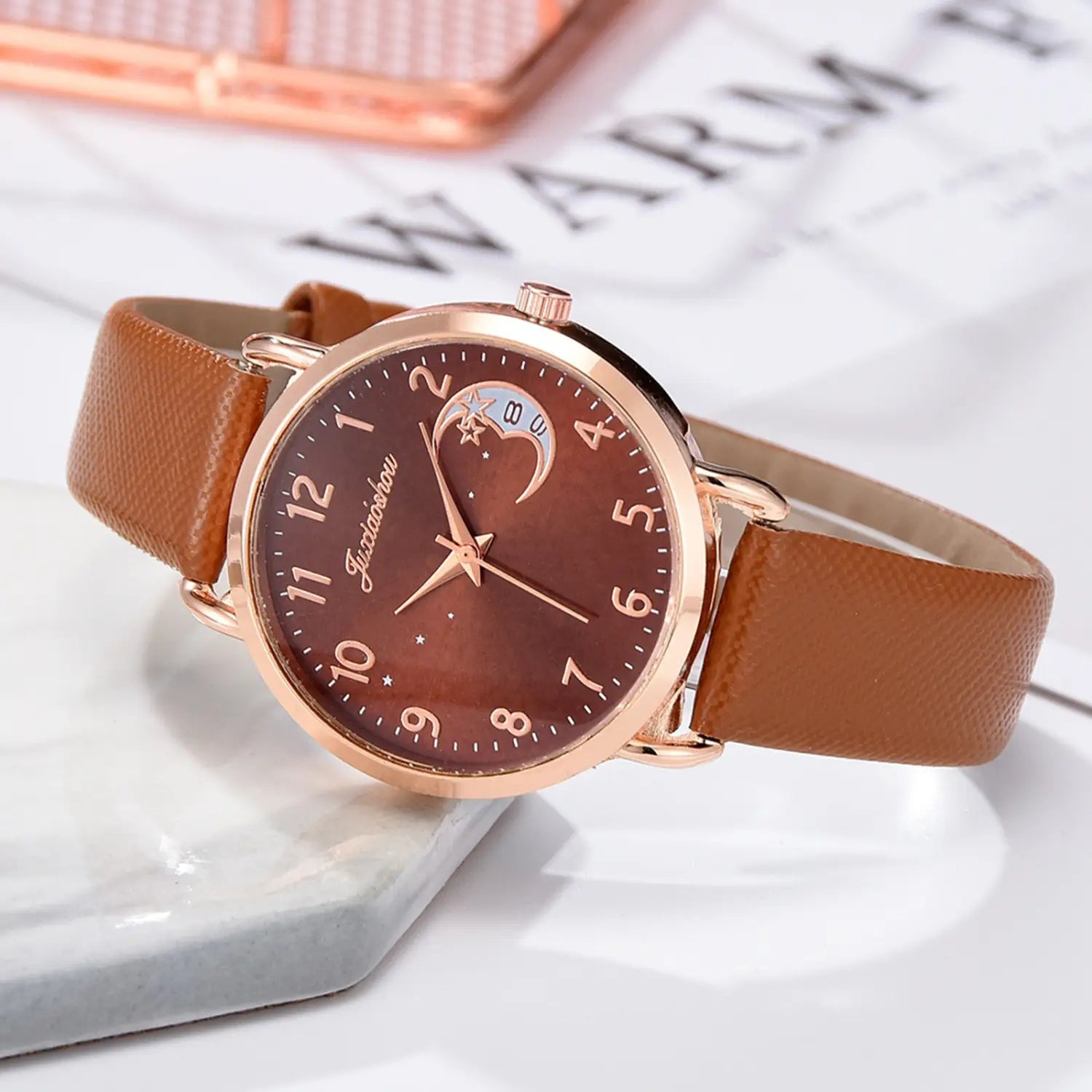 Women Watches Luxury Leather Band Watch Dress Clock Lady