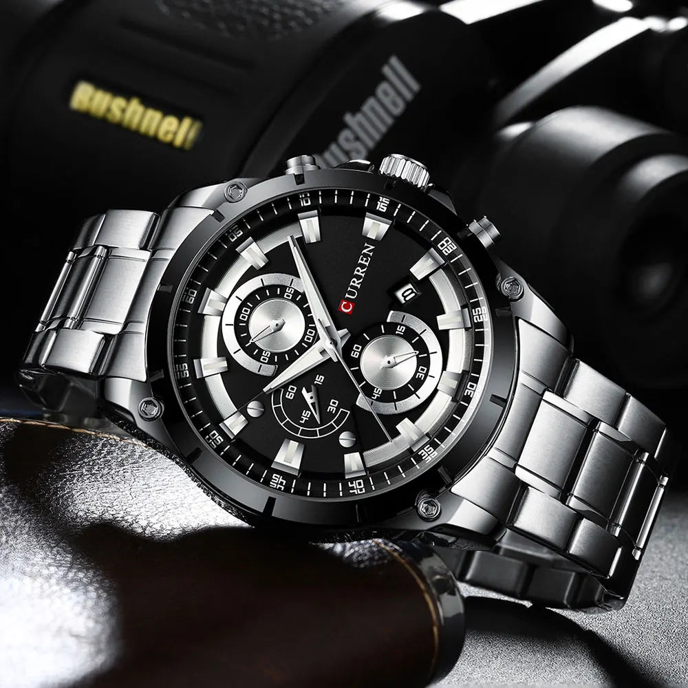 CURREN 8360 Men’s Waterproof Quartz Watch with Calendar