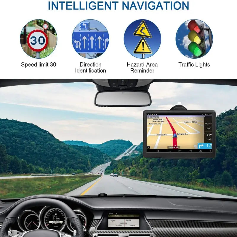 Car/ Truck GPS Navigation 7.0’’ HD Touch Screen FM + 8GB Bult