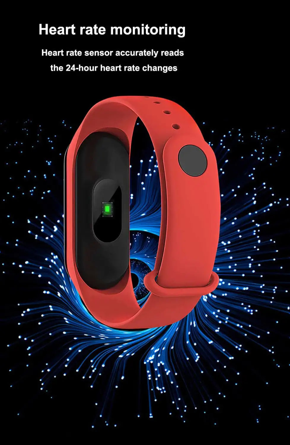 M3+ Smartwatch: Heart Rate & BP Monitoring