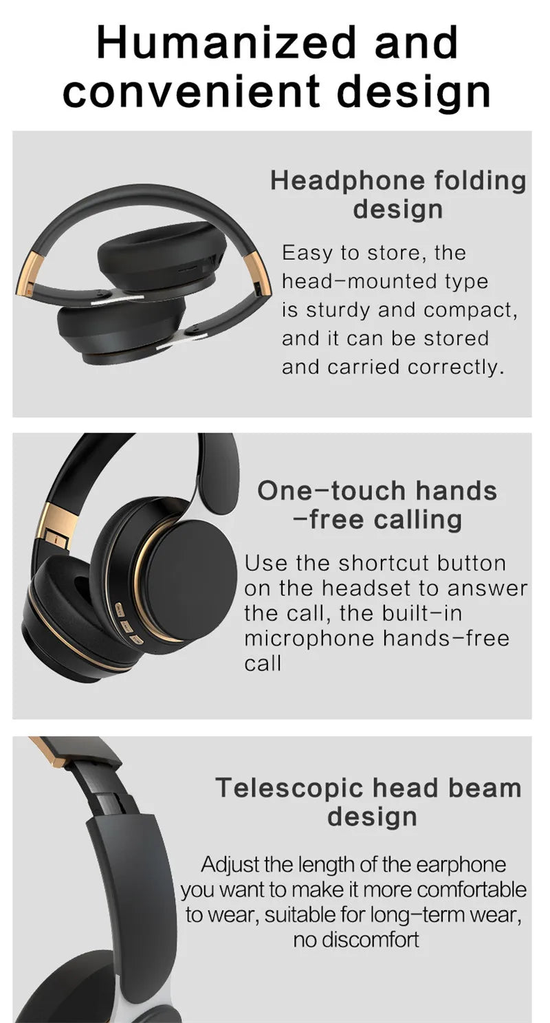 Wireless Headphones Bluetooth Headset