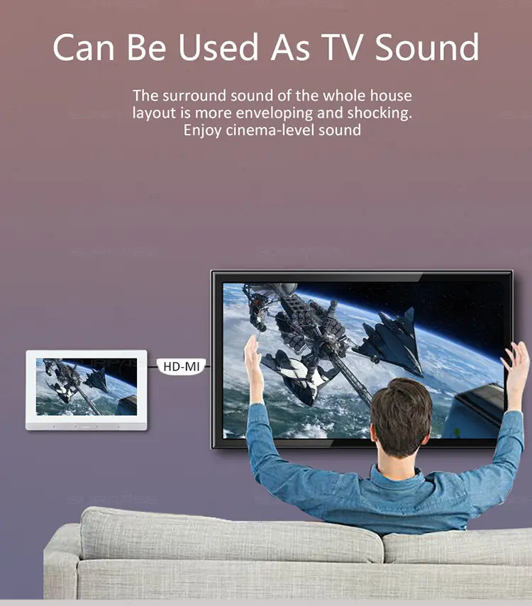 WiFi Audio Wall Amplifier 7 Inch Smart Home Stereo Sound