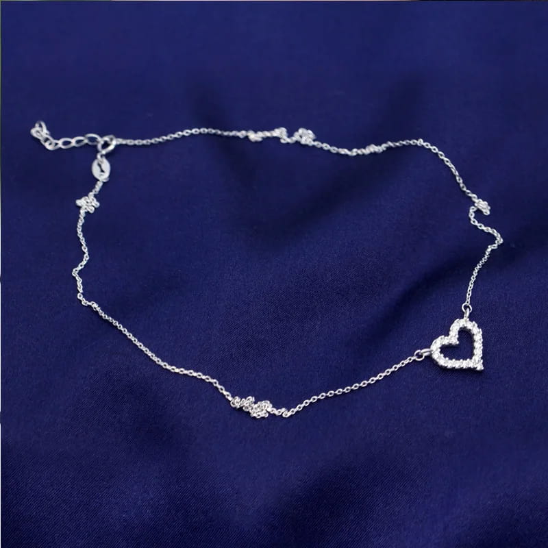 DXJEL Republic Dropship Suppliers 100% 925 Sterling Silver Love Heart Necklaces for Women Vip Link Dropshipping Center