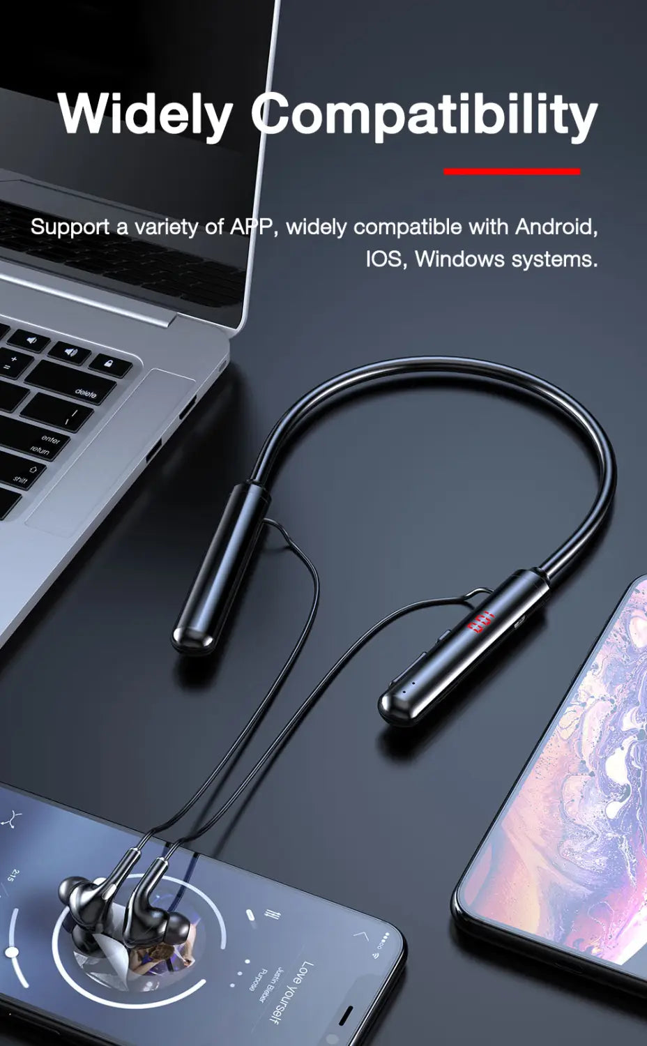 EARDECO 60 Hours Endurance Bluetooth Headphones Stereo Bass