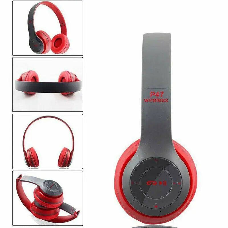 Multifunctional Wireless Stereo Bluetooth Headphone MP3 Player FM Radio Headset for iOS Android Men Women