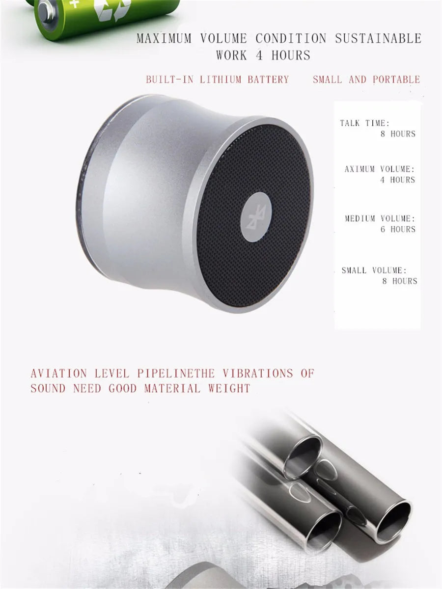 Bluetooth V2.0 Speaker Super Bass Portable Speakers Support Handsfree Call