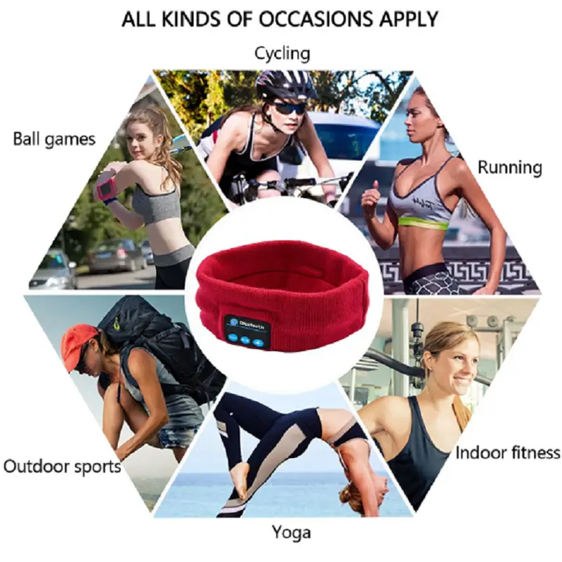 Wireless Bluetooth Stereo Headphones Running Earphone Sleep Headset Sports Sleeping Music Headband JOY Fashion