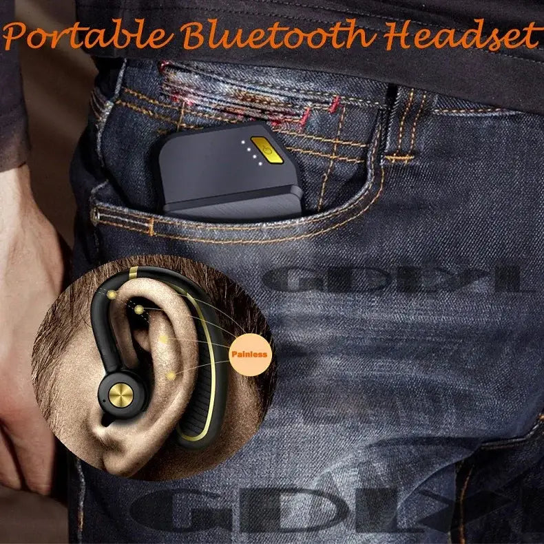 300mAh Battery Long Standby Wireless Bluetooth Earphone Headphones Earbud with Microphone HD Music Headsets for IPhone