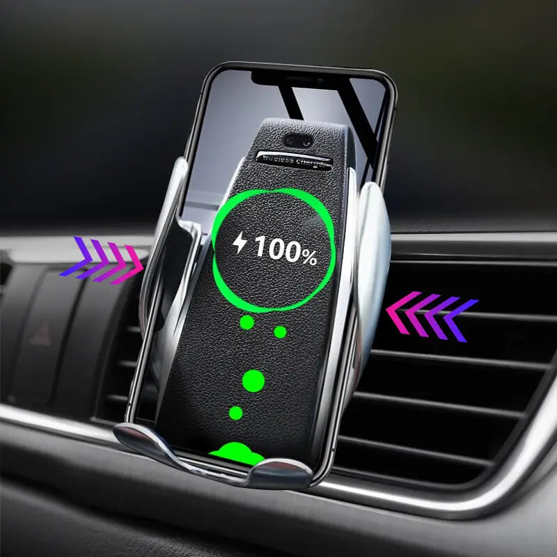 Automatic Clamping Wireless Car Charger Air Vent Phone