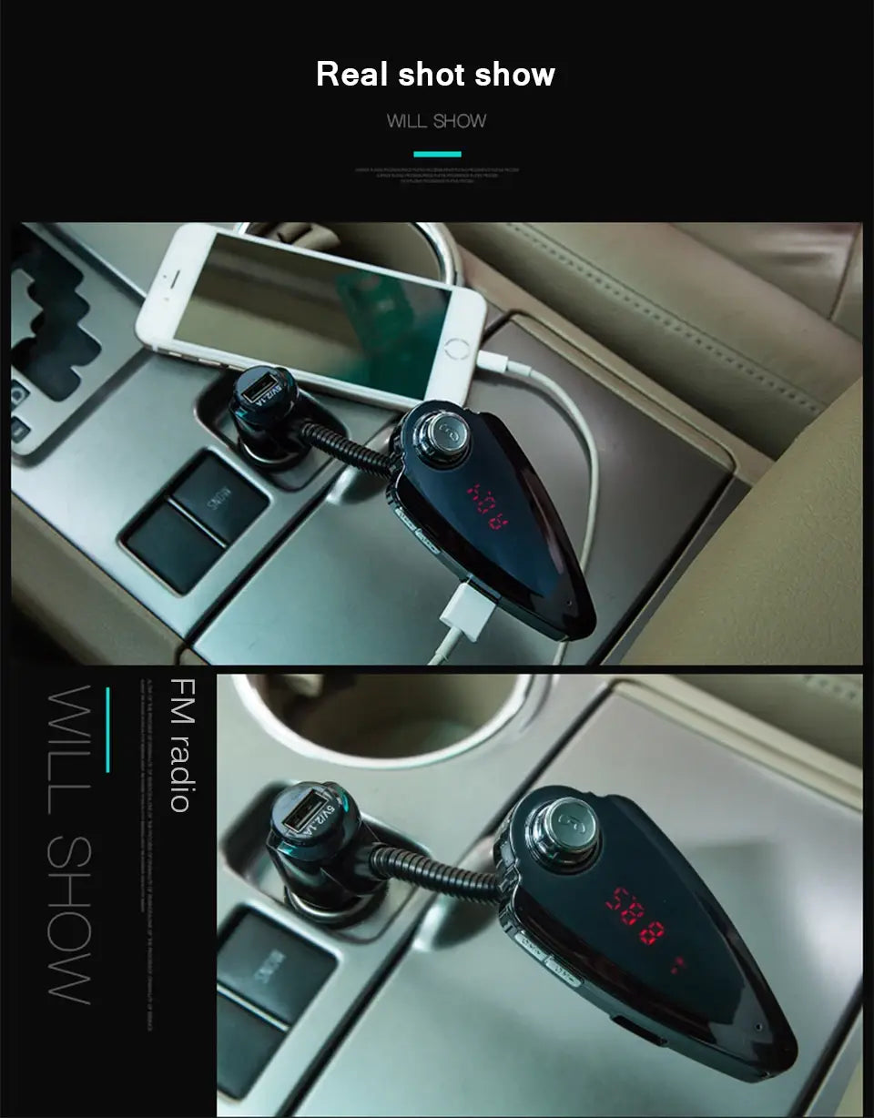 ANLUD Bluetooth Wireless Car Mp3 Player Handsfree Kit FM Transmitter Radio