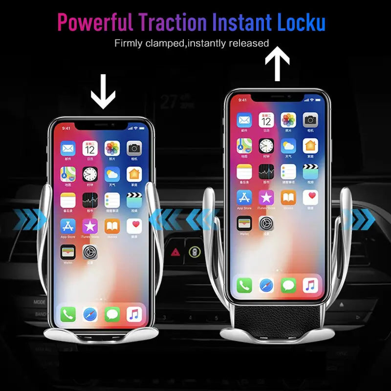 Automatic Clamping Wireless Car Charger Air Vent Phone