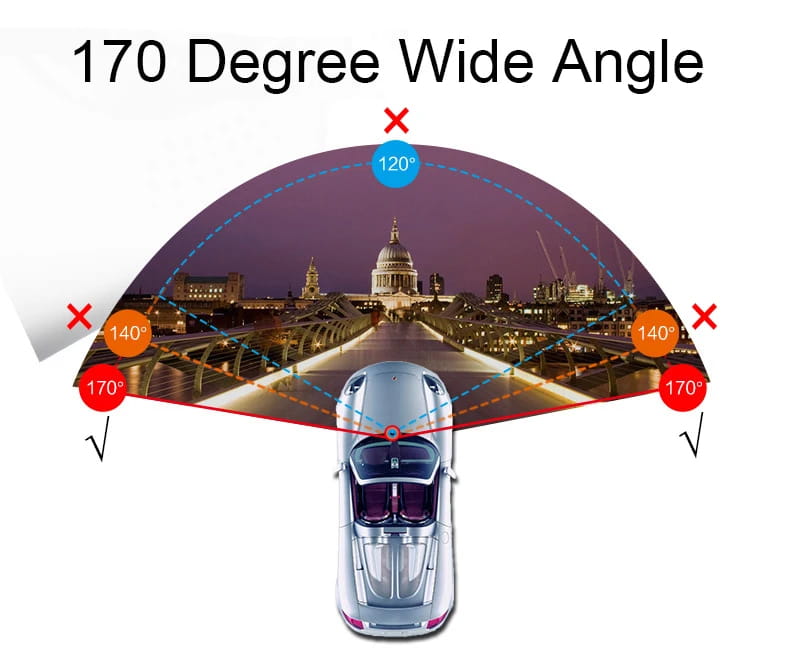 Full HD 1080P Car Dvr Camera Auto 4.3 Inch Rearview Mirror Digital Video Recorder Dual Lens Registratory Camcorder