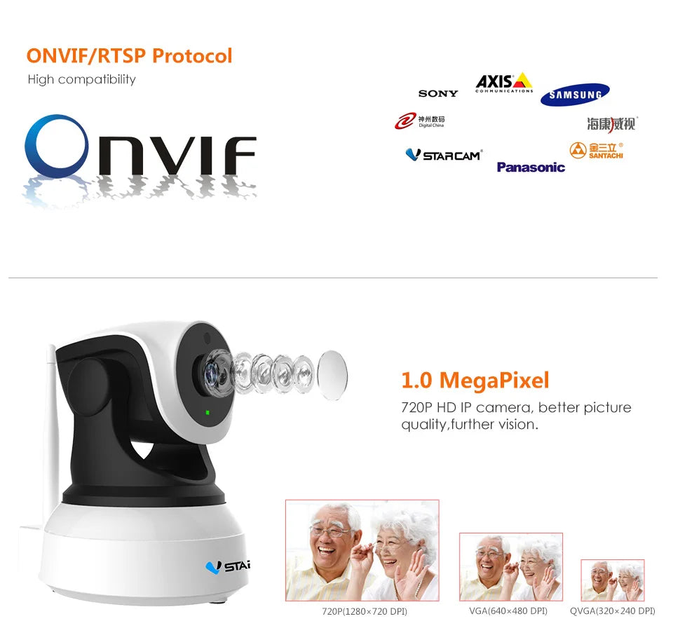 VStarcam HD Indoor Wireless 720P Security IP Camera Surveillance WiFi CCTV Pan