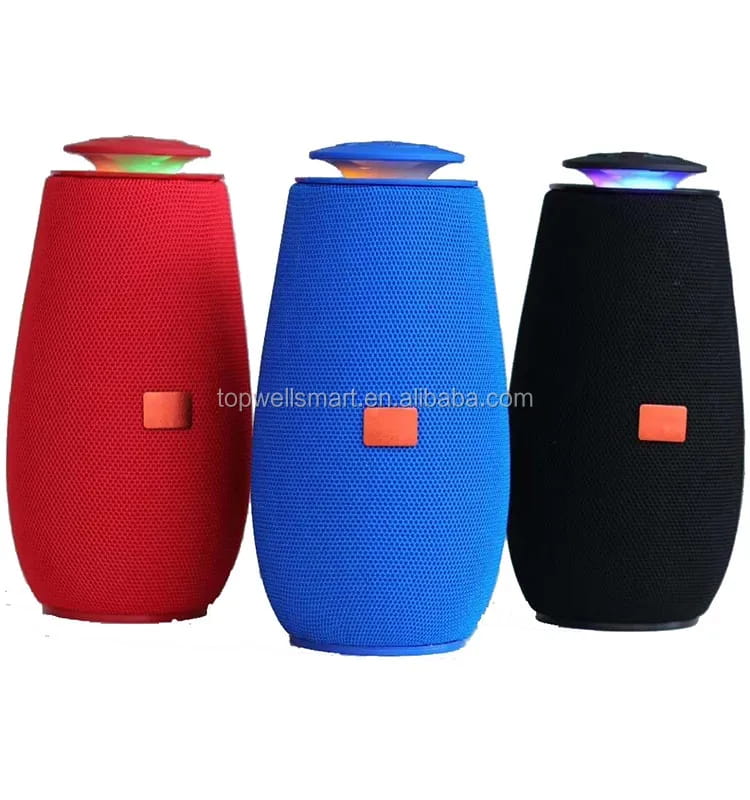 10W 360 degree stereo sound speaker tws pairing with power bank FM radio disco light wireless for home party