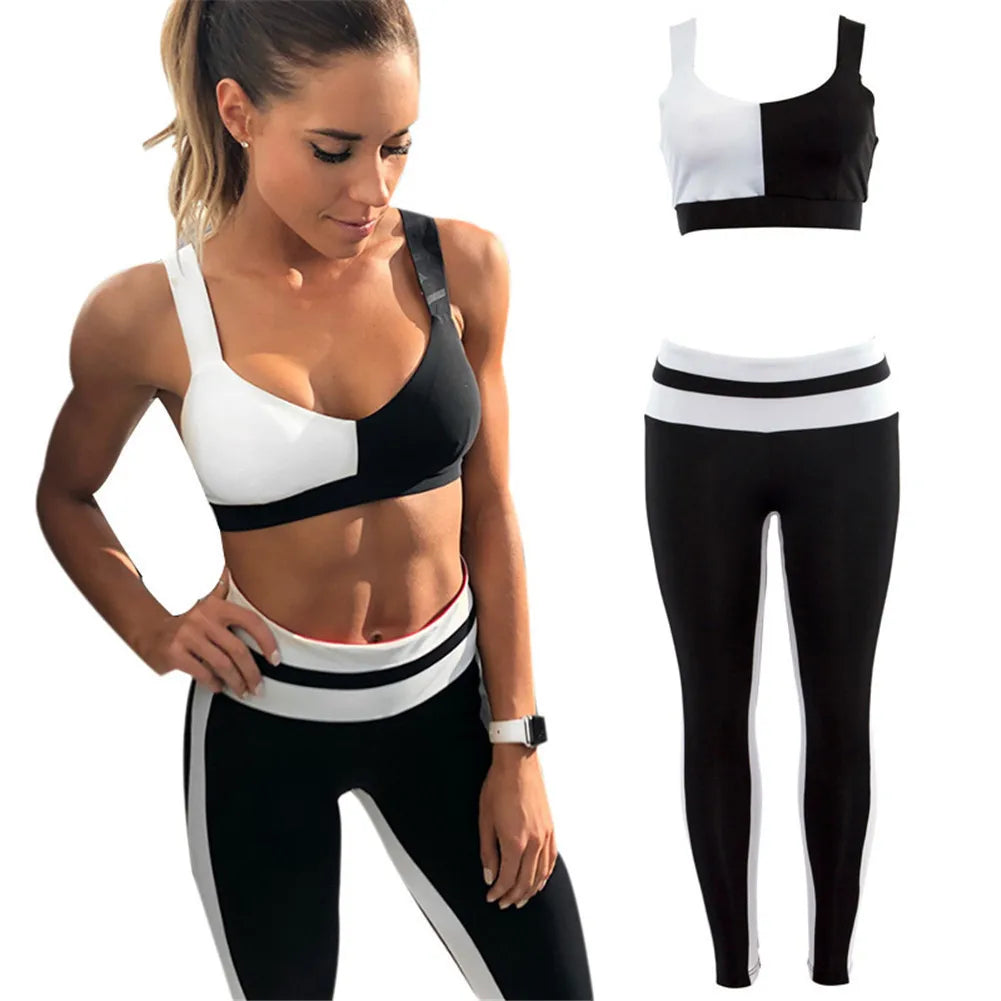 Yoga Suits Women Gym Clothes Fitness Running Tracksuit Sports Bra Sport Leggings Shorts Top 2 Piece Set