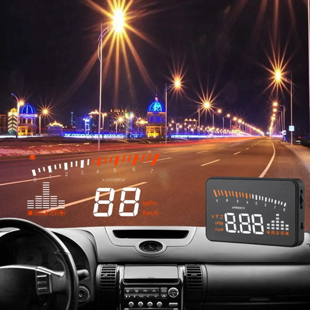 X5 Car HUD Head Up Display OBD II EOBD Automatic Matching