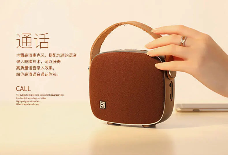 Remax M6 high quality mini portable desktop wireless Bluetooth audio HiFi support handsfree call NFC connection