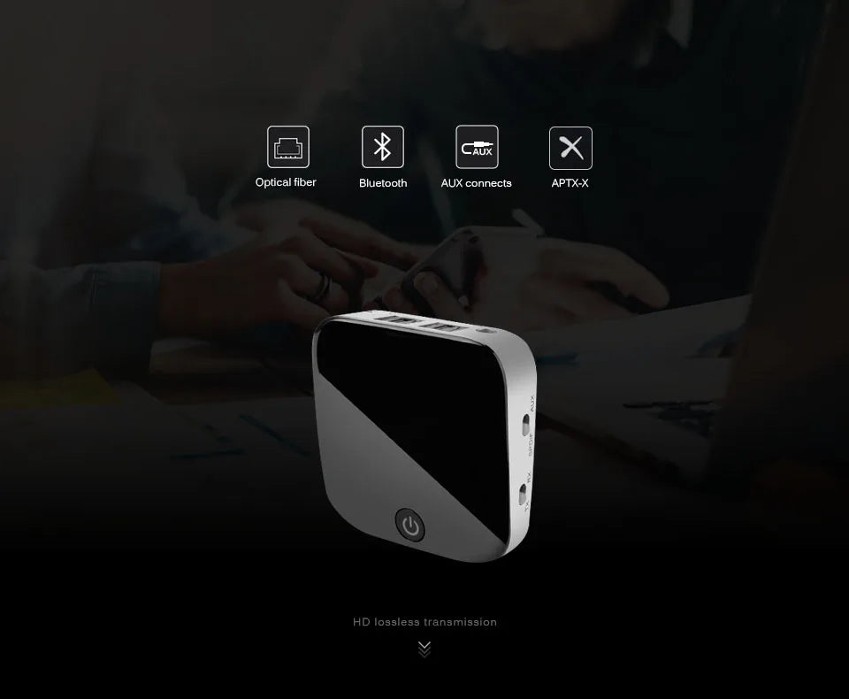 ANLUD Bluetooth Transmitter Receiver 2 In 1 Wireless Audio Adapter