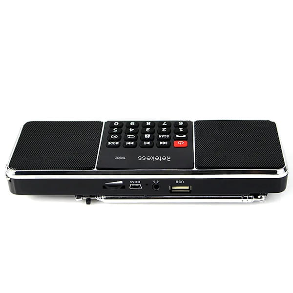 RETEKESS TR602 Digital Portable Radio AM FM Bluetooth Speaker Stereo MP3 Player TF/SD Card USB Drive Handsfree Call LED