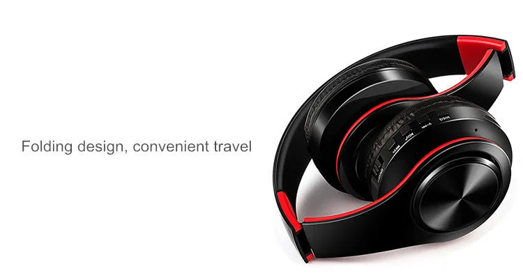 HIFI stereo earphones bluetooth headphone music headset FM and support SD card with mic for mobile xiaomi iphone