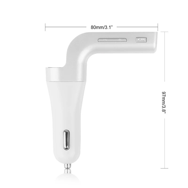 ANLUD Multifunction 4-in-1 CAR G7 Bluetooth FM Transmitter USB Flash Drives TF Music Player Car Kit Charger